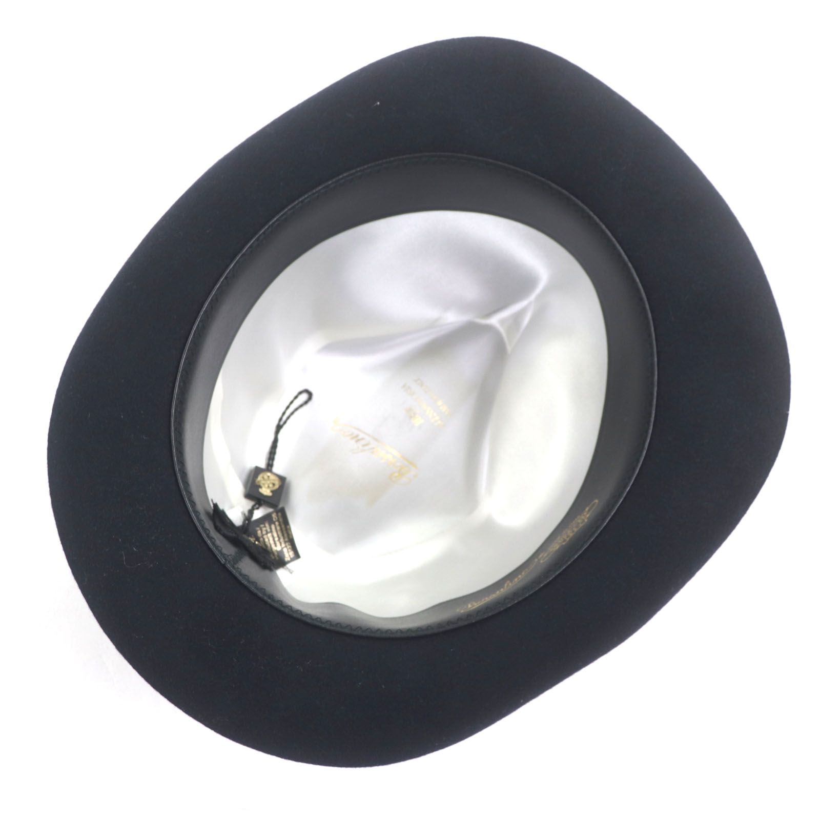 極美品▽Borsalino ボルサリーノ 1857 ウール100% ラビットフェルト