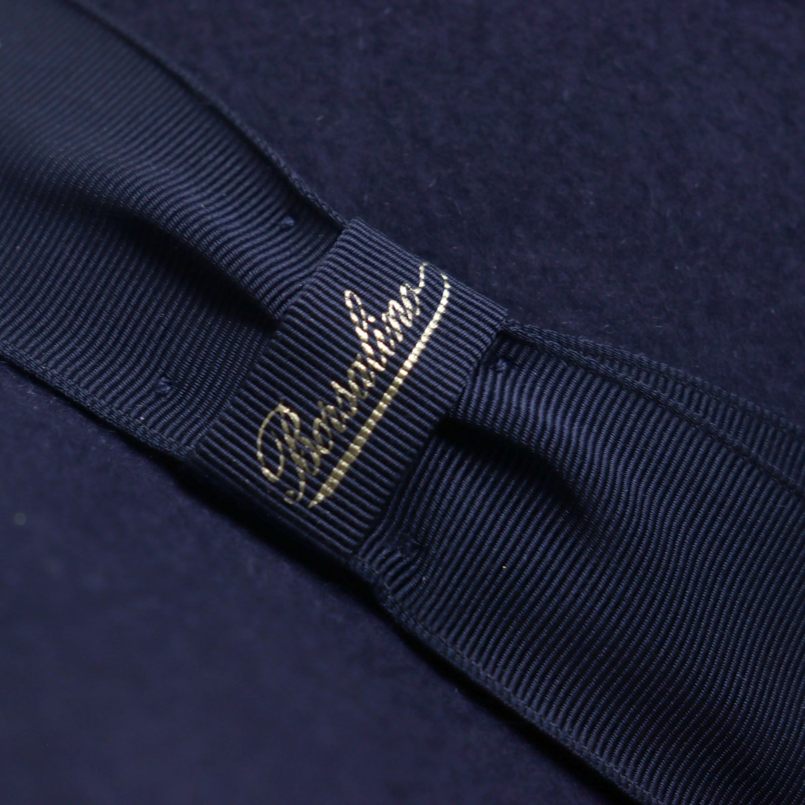 美品　イタリア製　BoRSalino ネイビー ウール フェルトハット Borsalino（ボルサリーノ） フェルト ハット フェルトハット Ricky