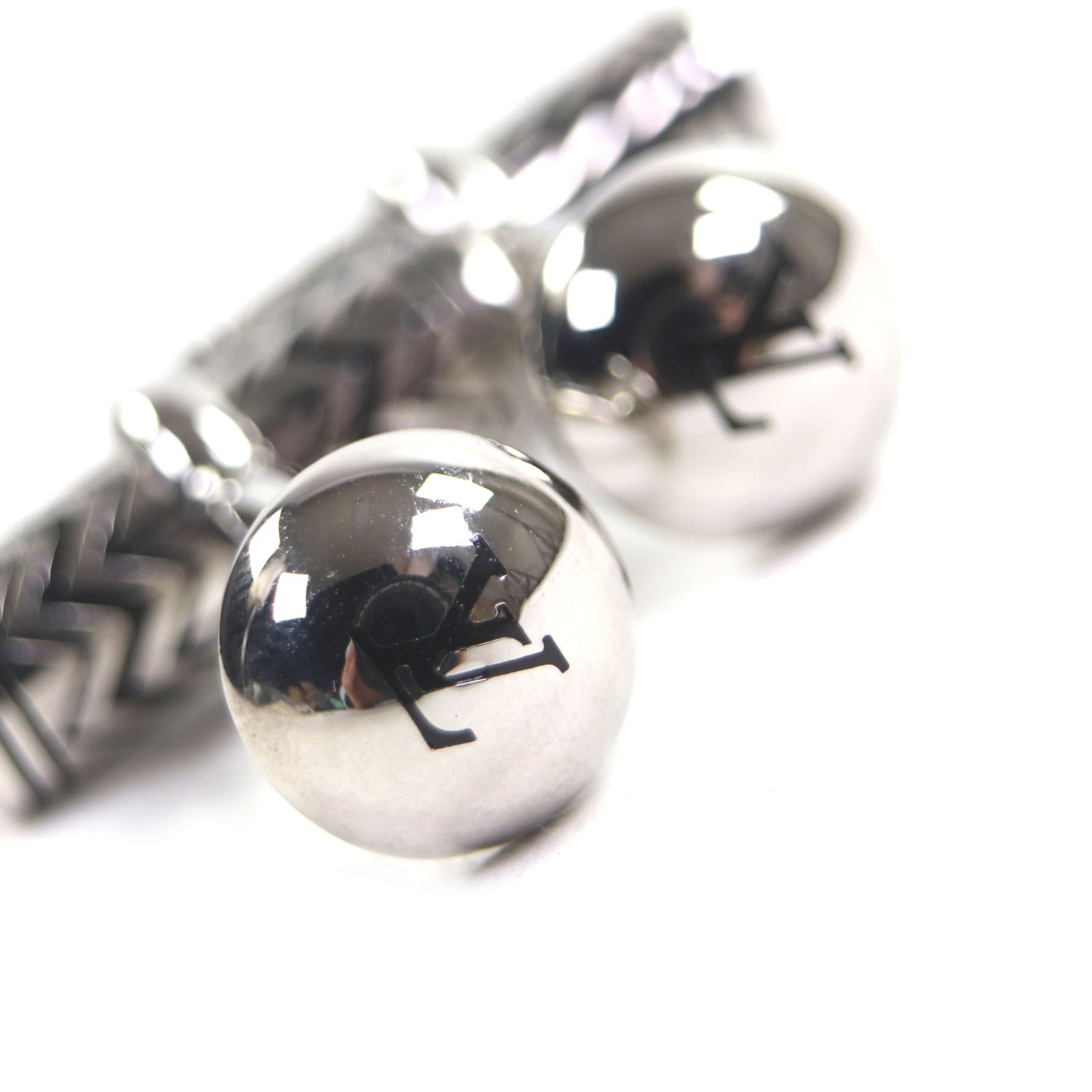 極美品▽LOUIS VUITTON ルイヴィトン M66948 Vカラコラム カフスボタン