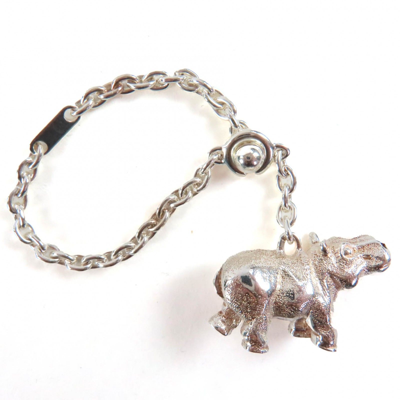 極美品◇HERMES エルメス SV925 ヒポポタマス／カバ アニマル No.0603