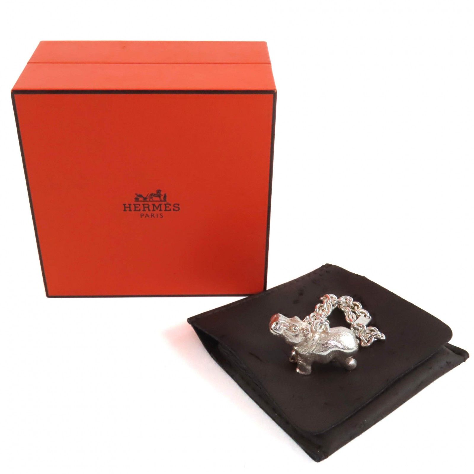 極美品◇HERMES エルメス SV925 ヒポポタマス／カバ アニマル No.0603