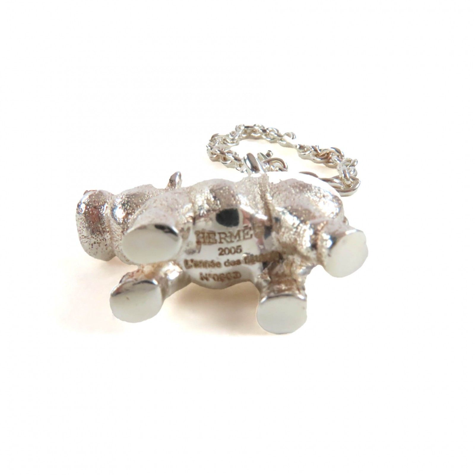 極美品◇HERMES エルメス SV925 ヒポポタマス／カバ アニマル No.0603
