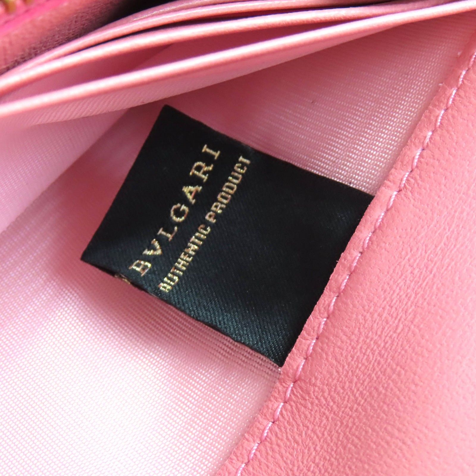 極美品△BVLGARI ブルガリ 288178 サークルロゴ金具 クリップ フラップ