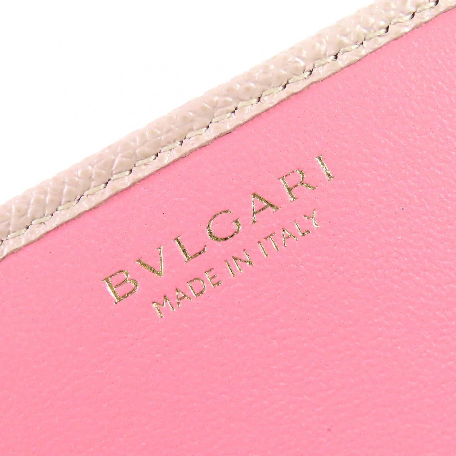 極美品△BVLGARI ブルガリ 288178 サークルロゴ金具 クリップ フラップ