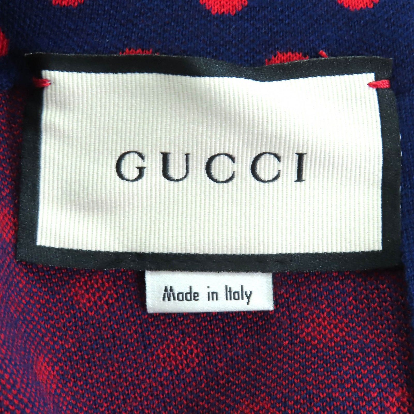 極美品◇GUCCI グッチ 623606 ウール100％ ダブルG ドット柄 クルー