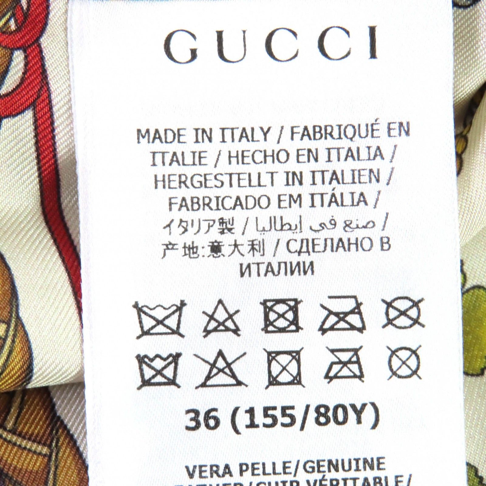 極美品△GUCCI グッチ 23AW 629189 裏地総柄・シルク100％ ラムレザー