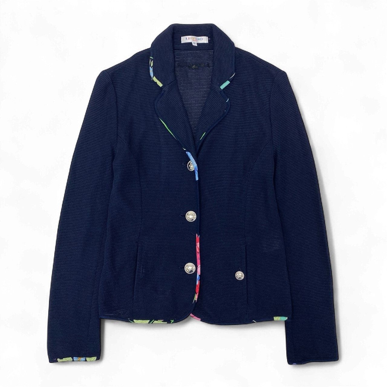40k18 LEONARD レオナール テーラードジャケット ニットジャケット
