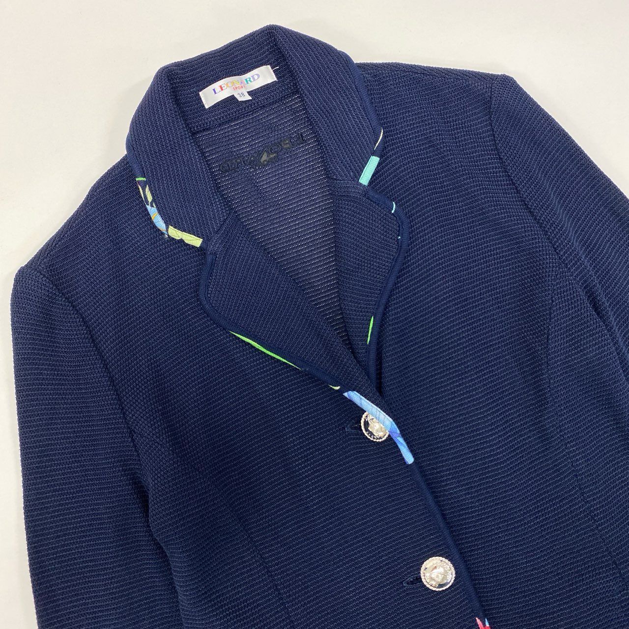 40k18 LEONARD レオナール テーラードジャケット ニットジャケット