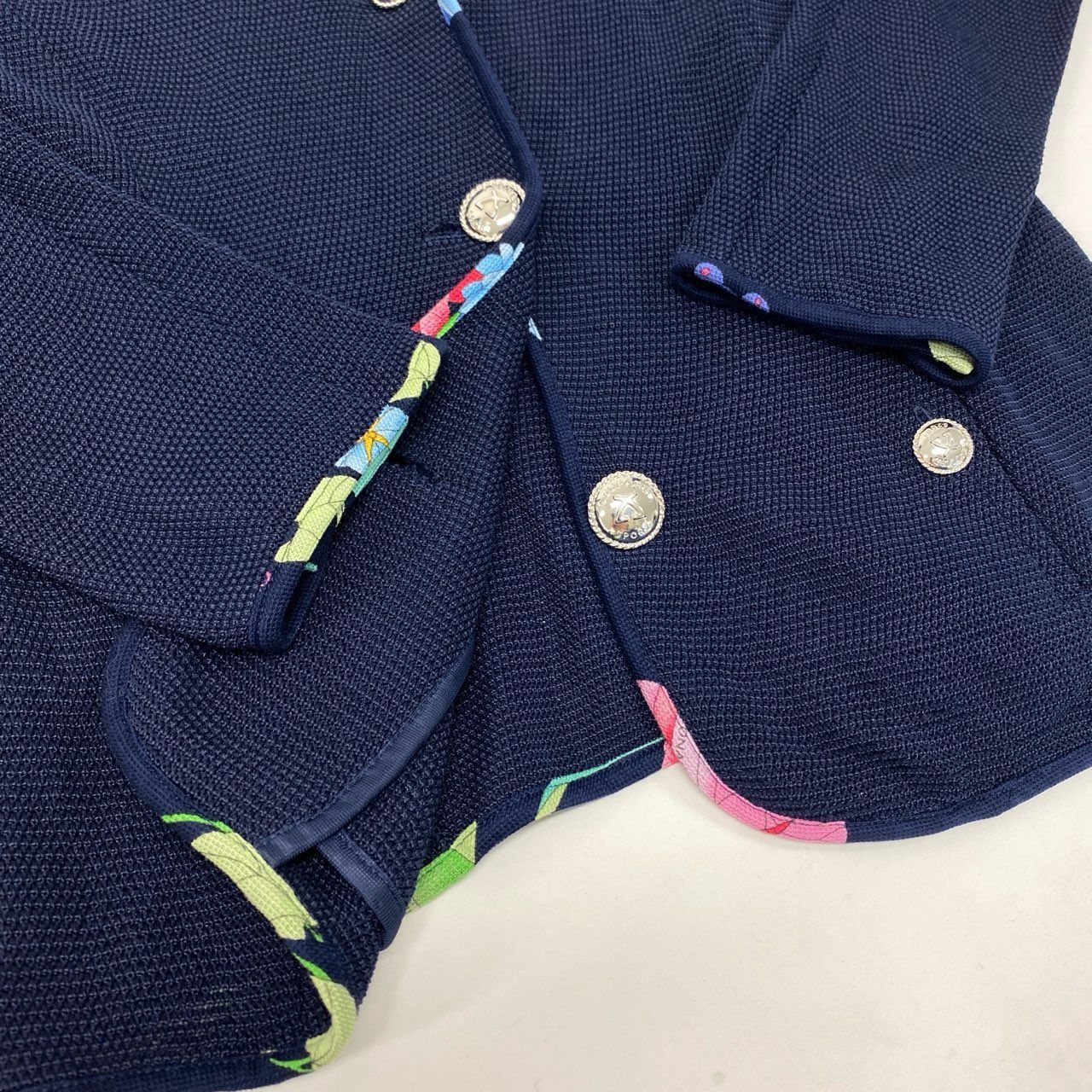 40k18 LEONARD レオナール テーラードジャケット ニットジャケット