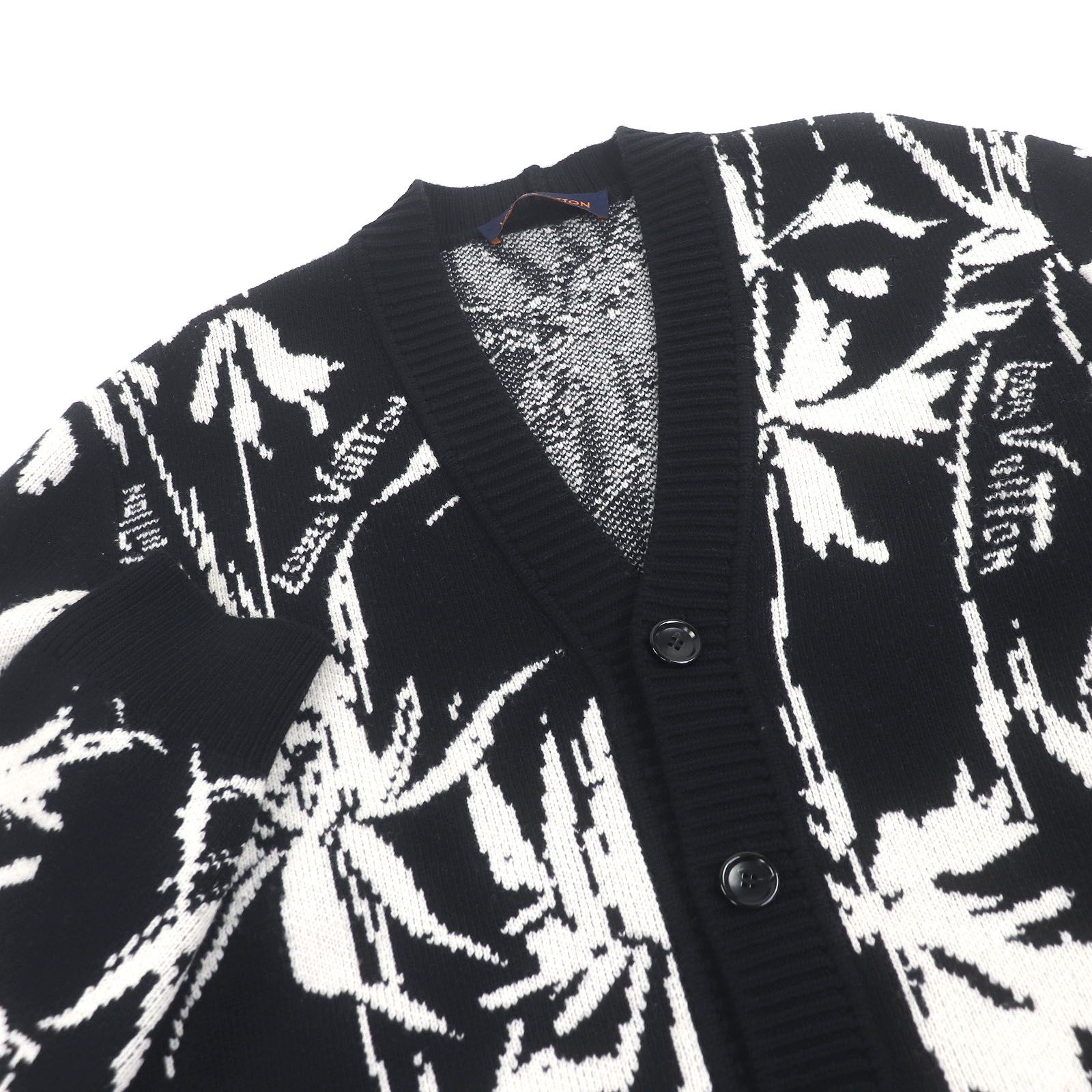ルイヴィトン　23SS シスルウール　ジャガード　カーディガン LOUIS VUITTON(ルイヴィトン) 23SS シスルジャガードウール ニット