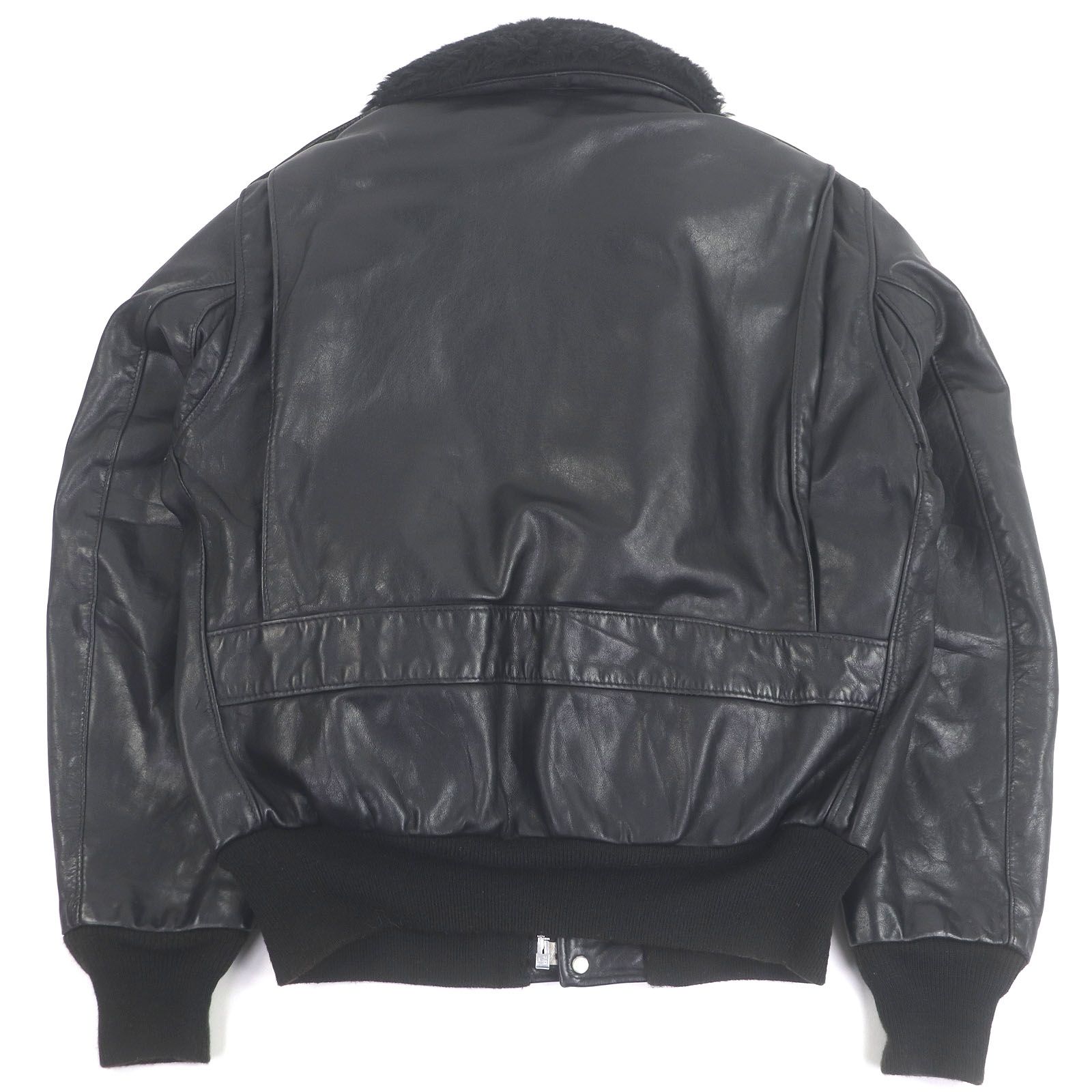 Schott 米国製 ライナー付 184SM ボア レザージャケット ブラック Schott N.Y.C ショット SCHOTT 184SM A-2 レザーフライトジャケット