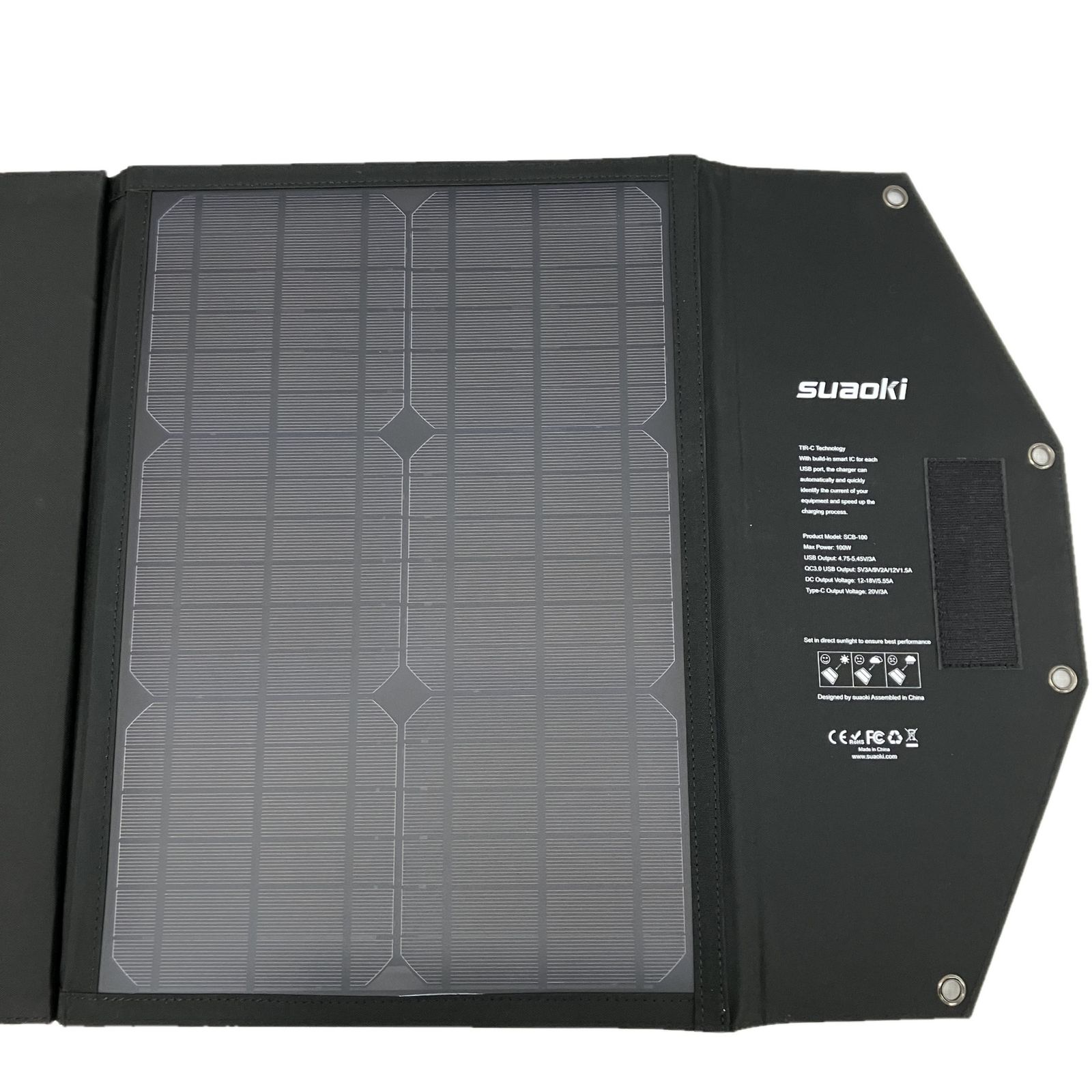 suaoki G500 ポータブル電源 40500mAh/150Wh ソーラーパネル付き SCB