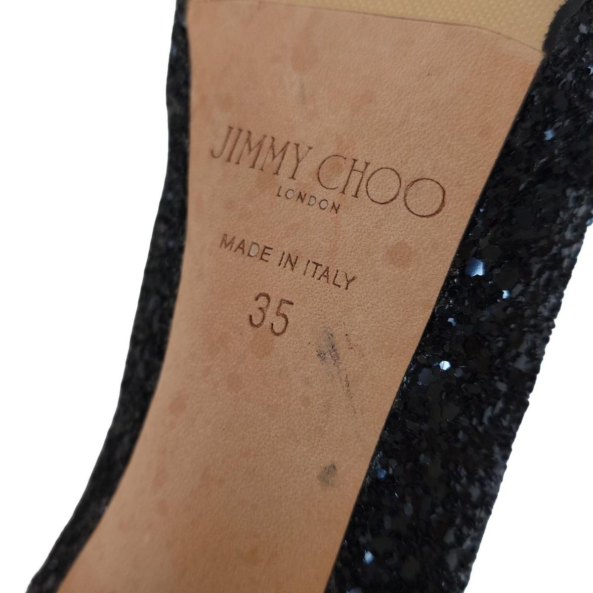 美品　JIMMY CHOO ジミーチュウ　黒のパンプス　35 1/2 JIMMY CHOO/ジミー チュウ通販 | スカーレット 50【送料無料】【店頭