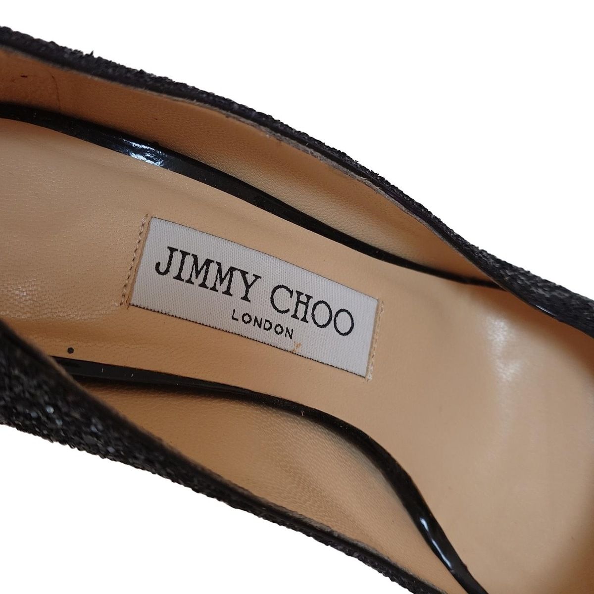 美品　JIMMY CHOO ジミーチュウ　黒のパンプス　35 1/2 JIMMY CHOO/ジミー チュウ通販 | スカーレット 50【送料無料】【店頭