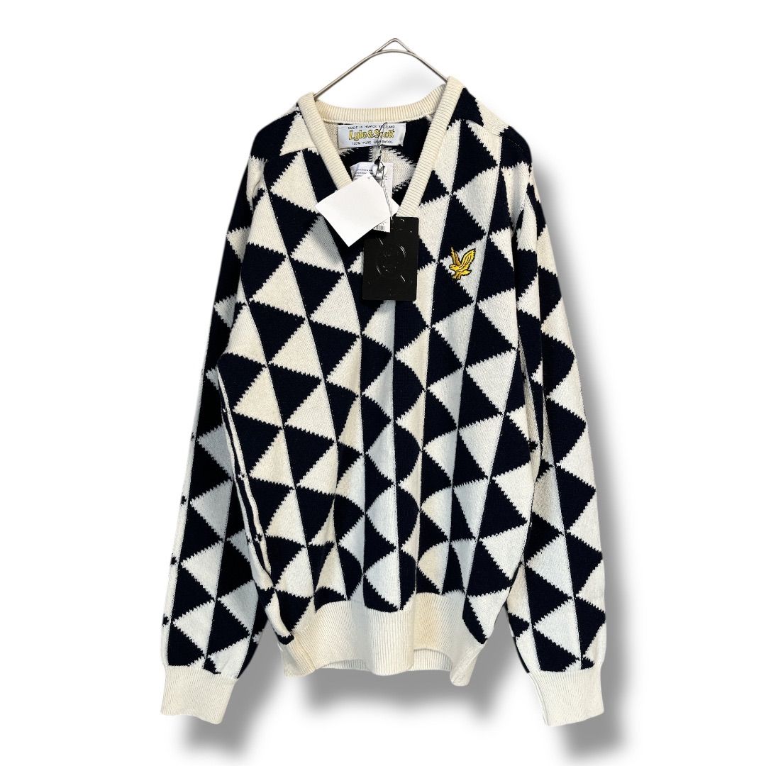 Lyle＆Scott ラムウール100% セーター Lyle & Scott ラムウールニット セーター ユニセック イーグル刺繍