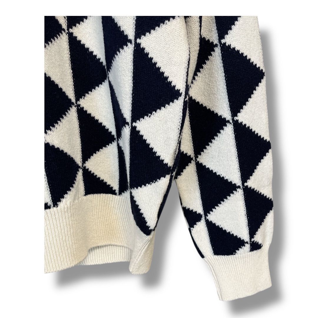 Lyle＆Scott ラムウール100% セーター LYLE＆SCOTT ライル＆スコット クルーネック ジャガードニット