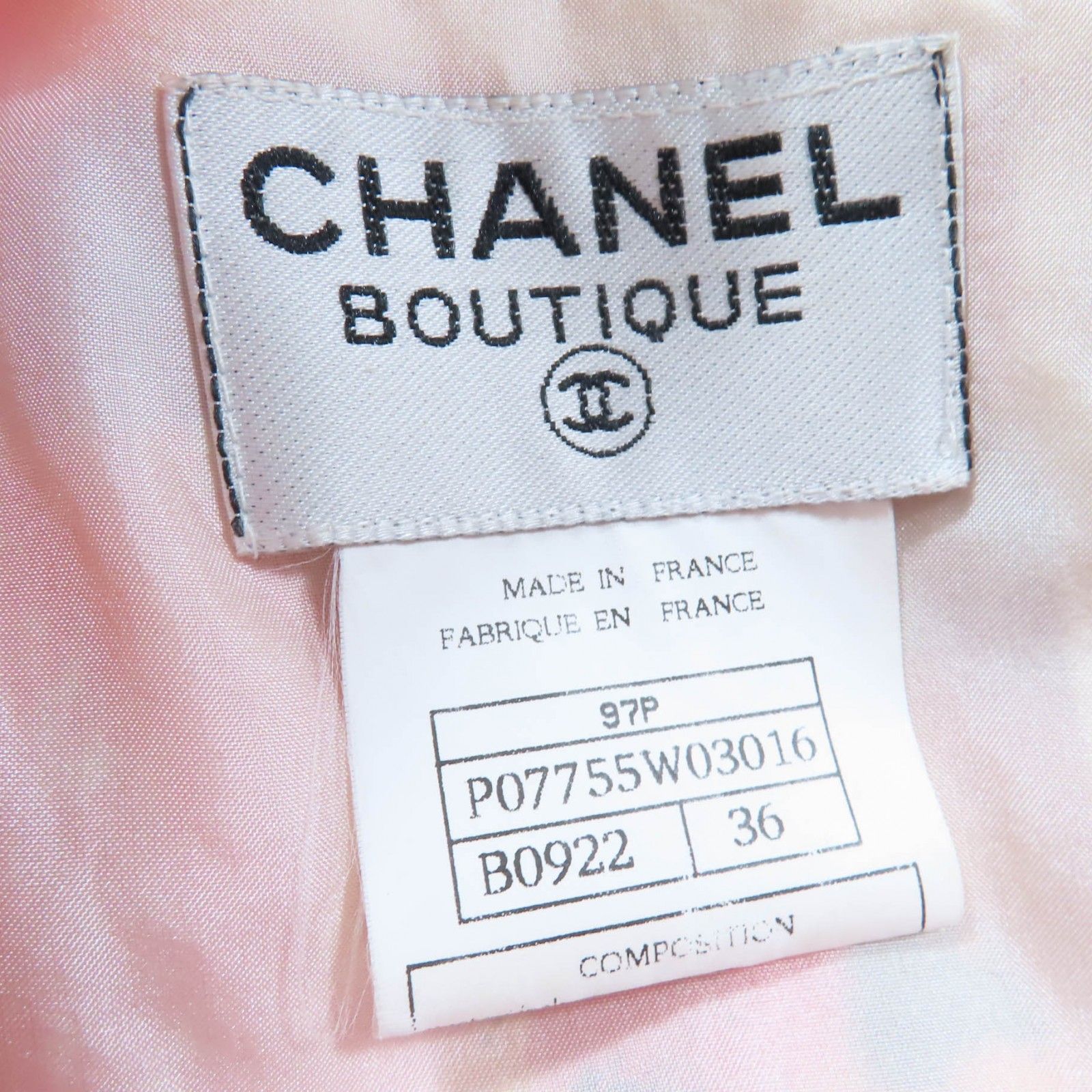 良品☆CHANEL シャネル ヴィンテージ 97P P07755W03016 コットン
