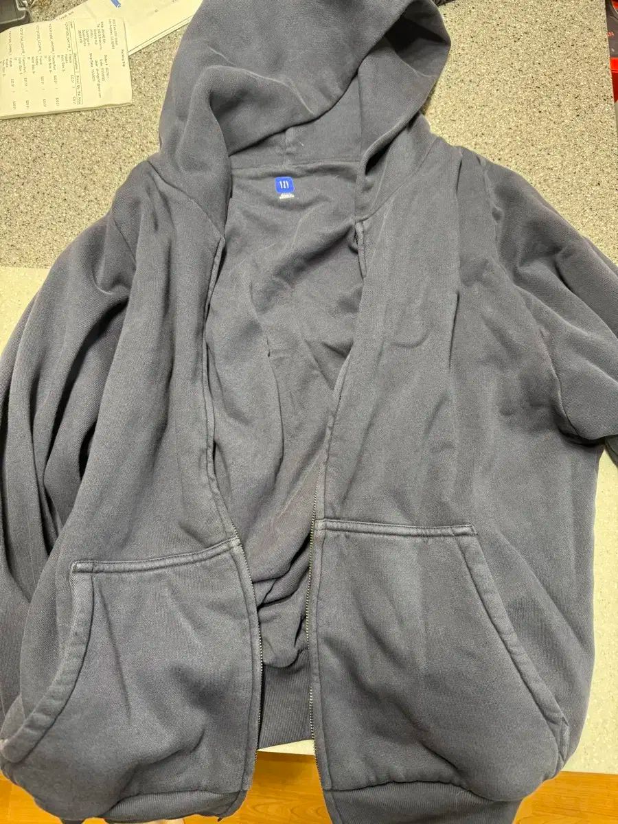 イージー ギャップ フードジップアップ -サイズ S- ネイビー