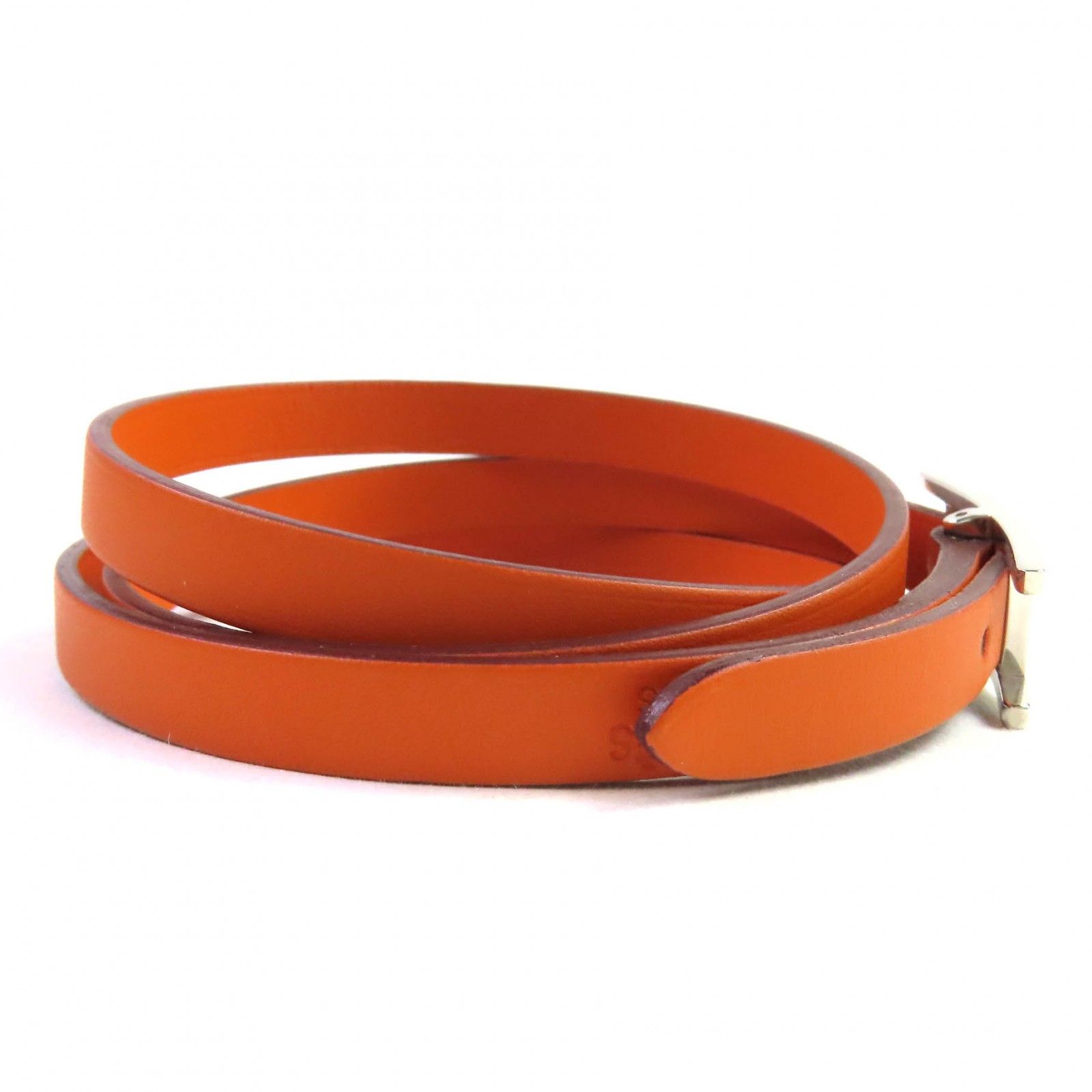 極美品△HERMES エルメス アピ3 シルバー金具 Hロゴ レザー 