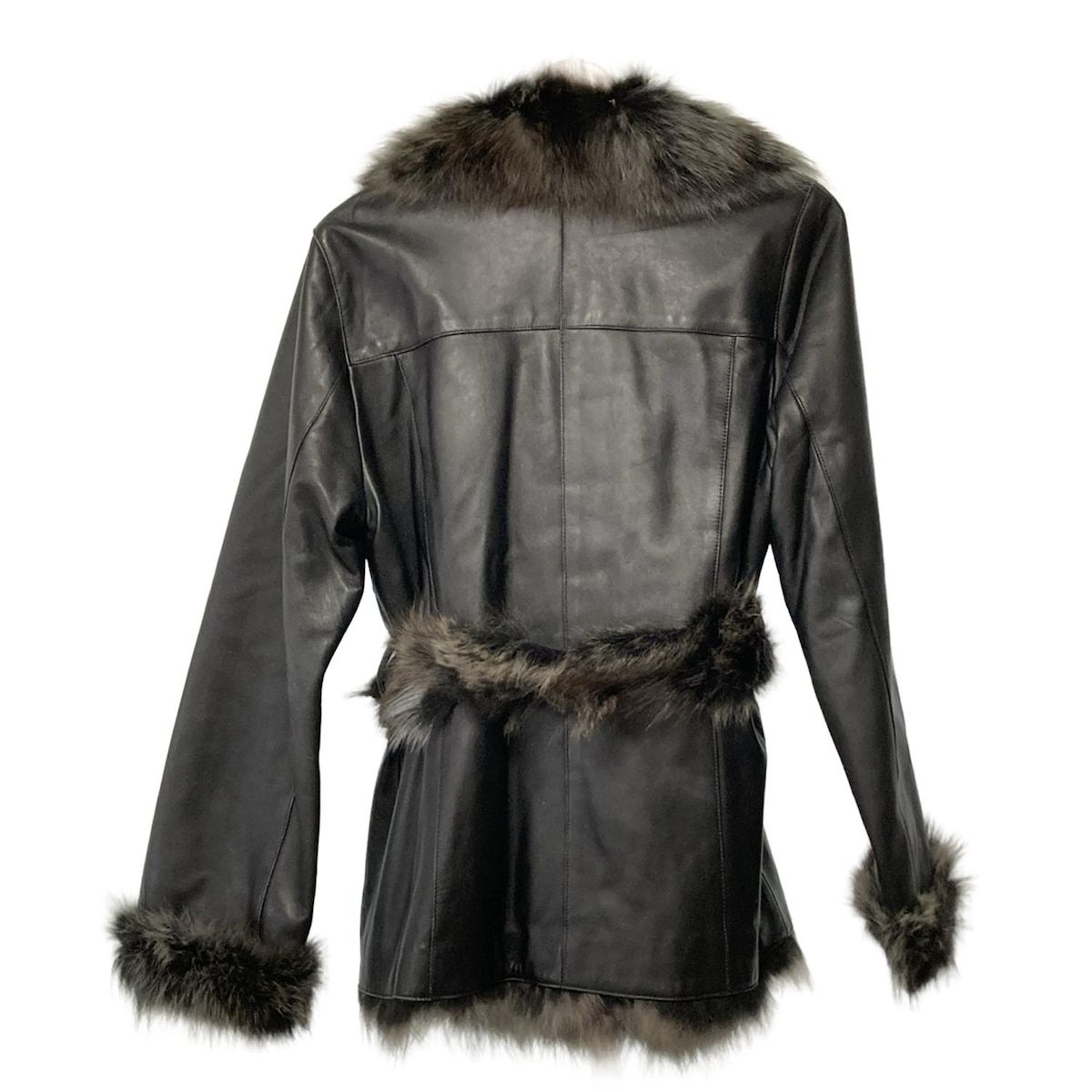 BALMAIN(バルマン) コート サイズ9 M レディース - 黒×グレー 長袖