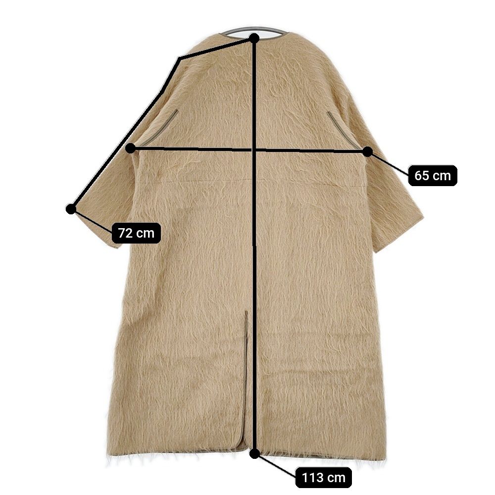 レディース LOEFF ウールアルパカミックス シャギーロングガウン 定価 