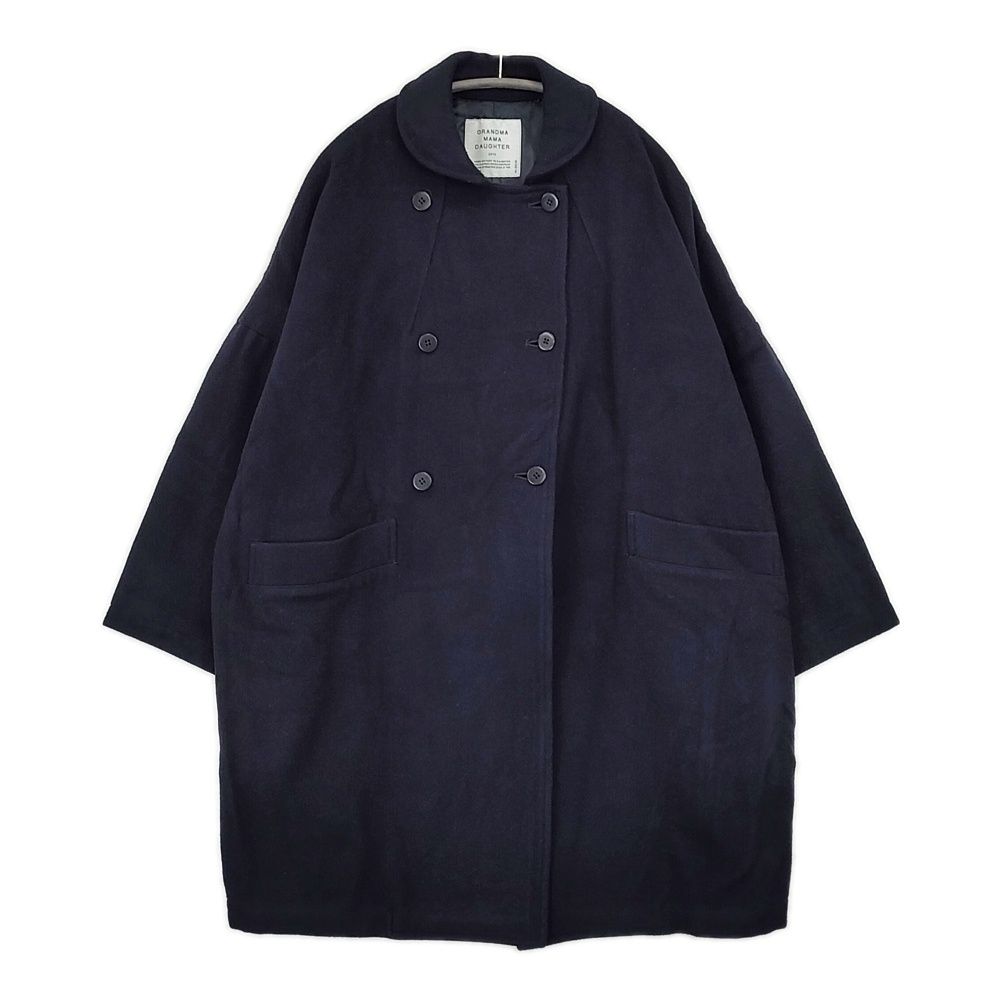 GRANDMA MAMA DAUGHTER ラウンドカラー ウールコート GJ73128U1-170425