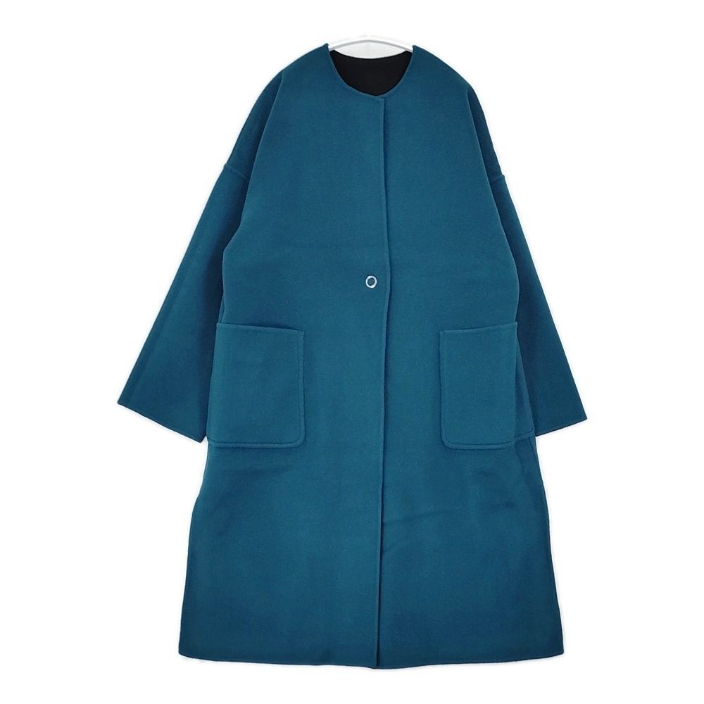 Demi-Luxe BEAMS 新品 ロング丈 クルーネック リバーコート 定価61600