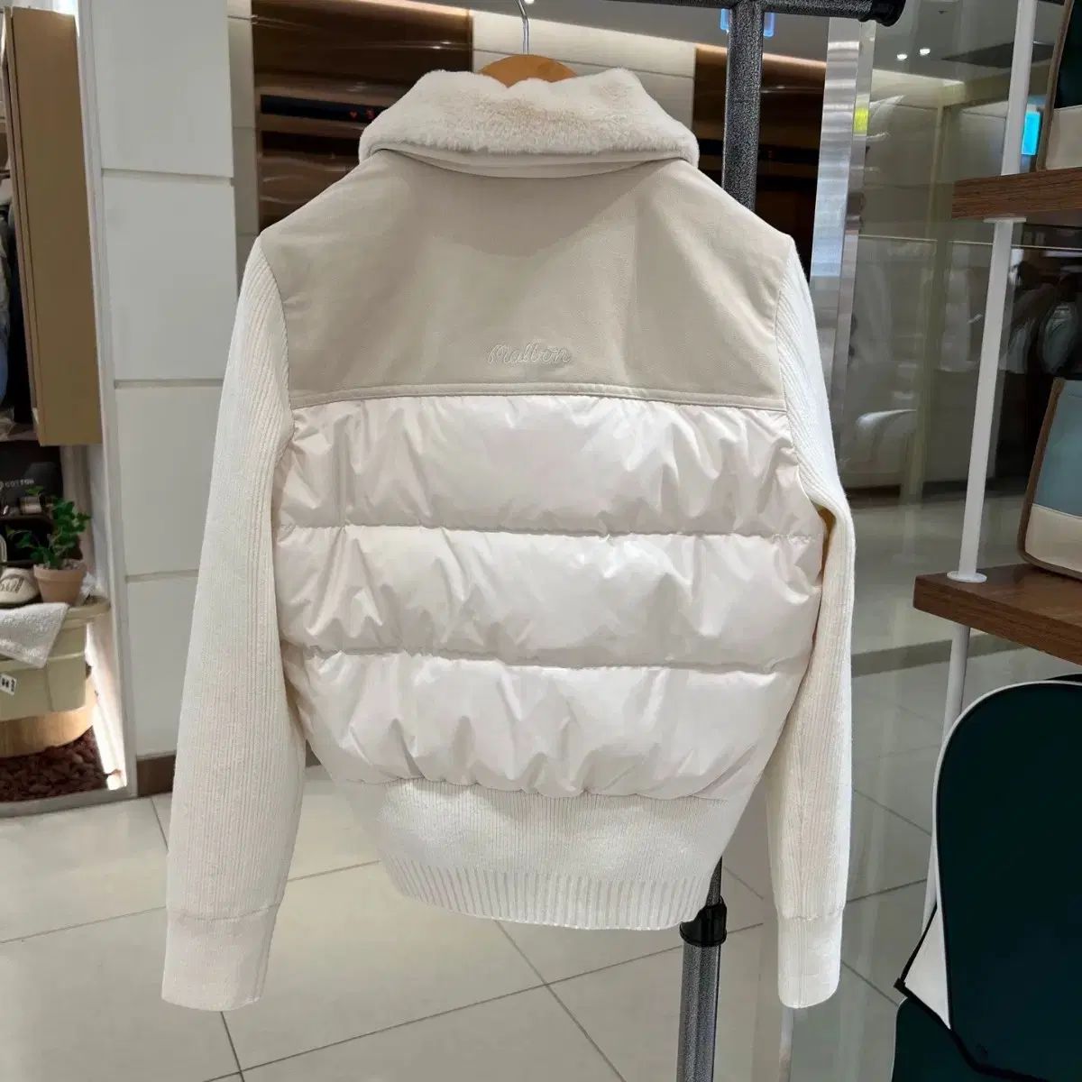 ゴルフ malbon マルボン レディース ジャケット 長袖 アウター◇ホワイト マルボンゴルフ MALBON GOLF レディース ゴルフウェア ダウン アウター