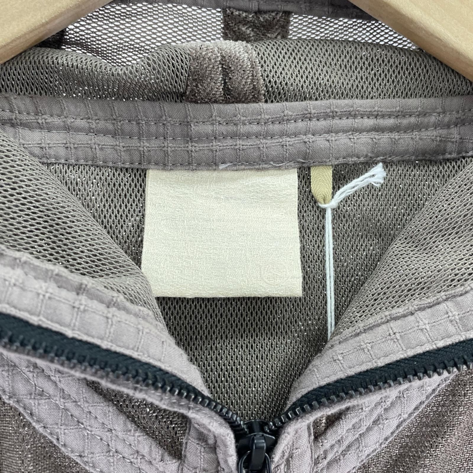25ss JIAN YE MESH HOODIE 参 M ﾌﾞﾗｳﾝ - メルカリ
