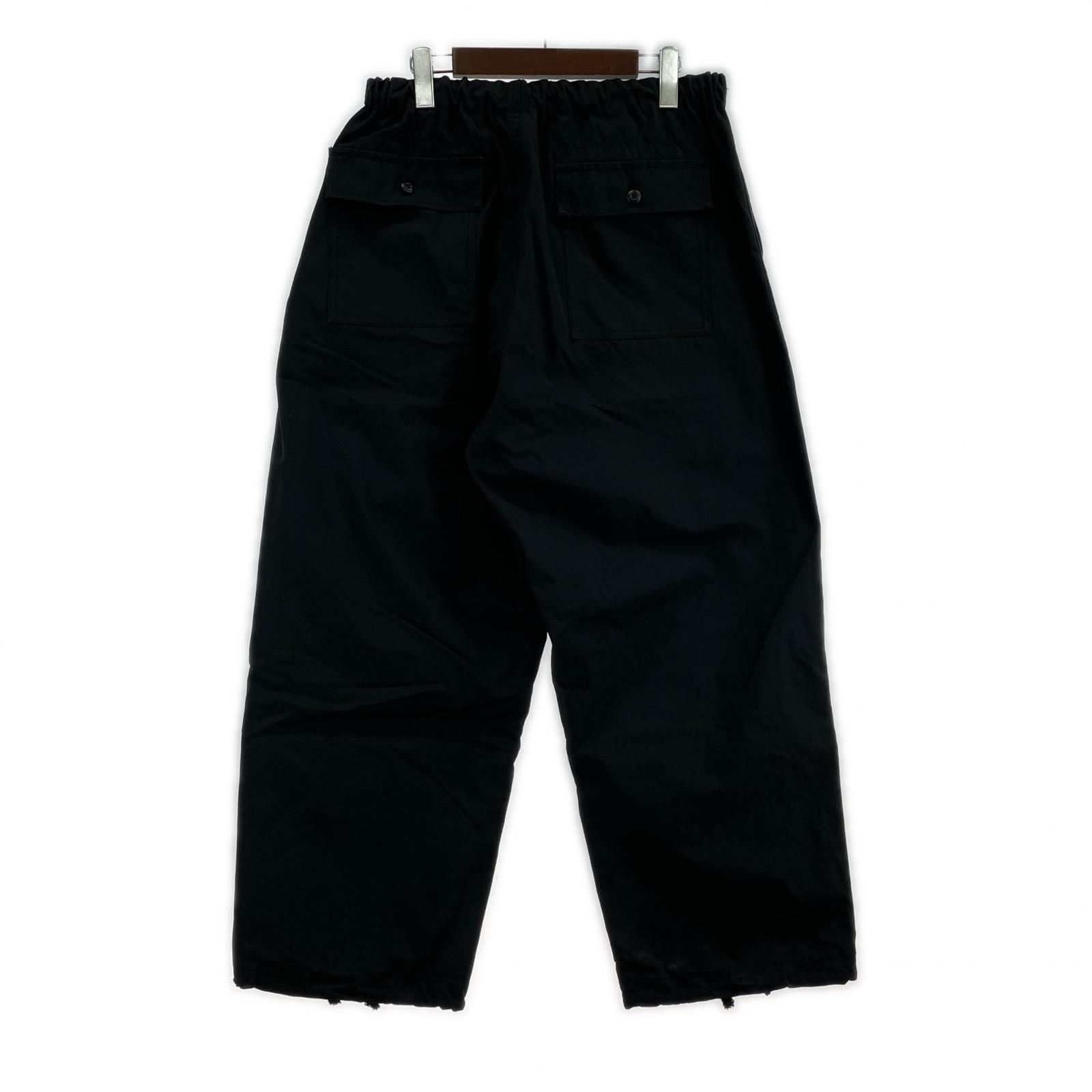 nagonstans パラシュートパンツ M 黒 nagonstans ナゴンスタンス タイプライター パラシュートパンツ