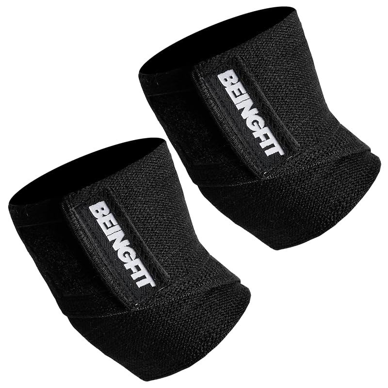 驚きの破格値，大得価 Beingfit プロ仕様 エルボーラップ エルボースリーブ 肘 サポーター 筋トレ ベンチプレス ウエイトリフティング,クロストレーニング、パワーリフティング用 男女兼用 90cm 0 サポーター