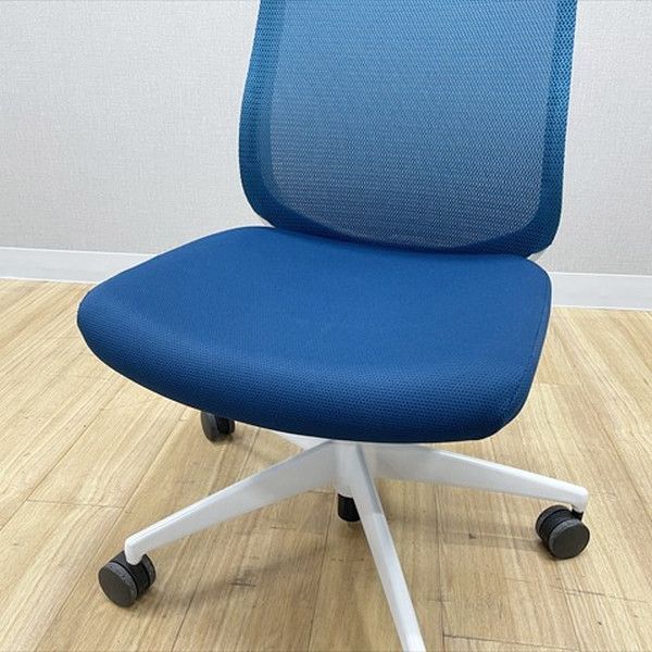 コクヨ シロッコチェア ハイバック 肘無 オフィスチェア ターコイズ 