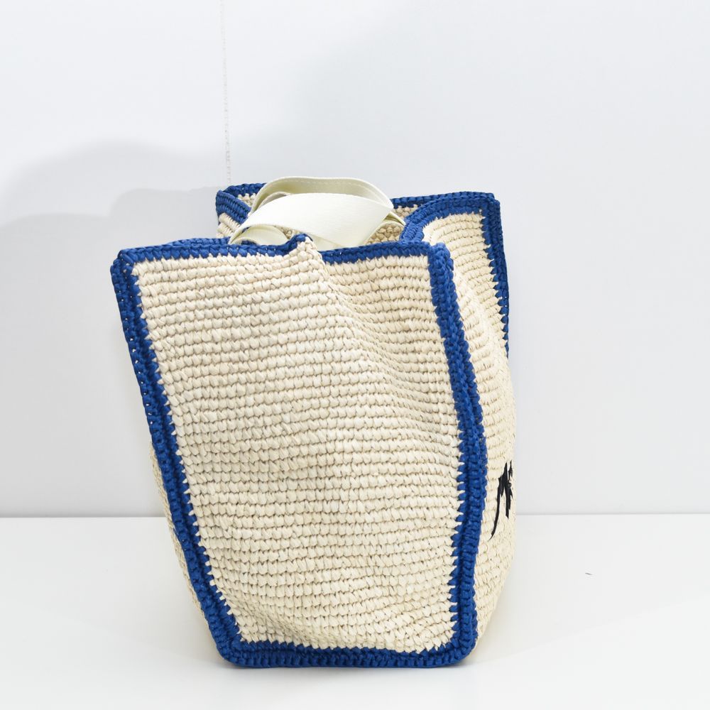 美品　MARNI マルニ ラフィア2WAYショルダーバッグ　マルニ　トートバッグ マルニ トートバッグ ショルダーバッグ レディース 2way ロゴ ラフィア