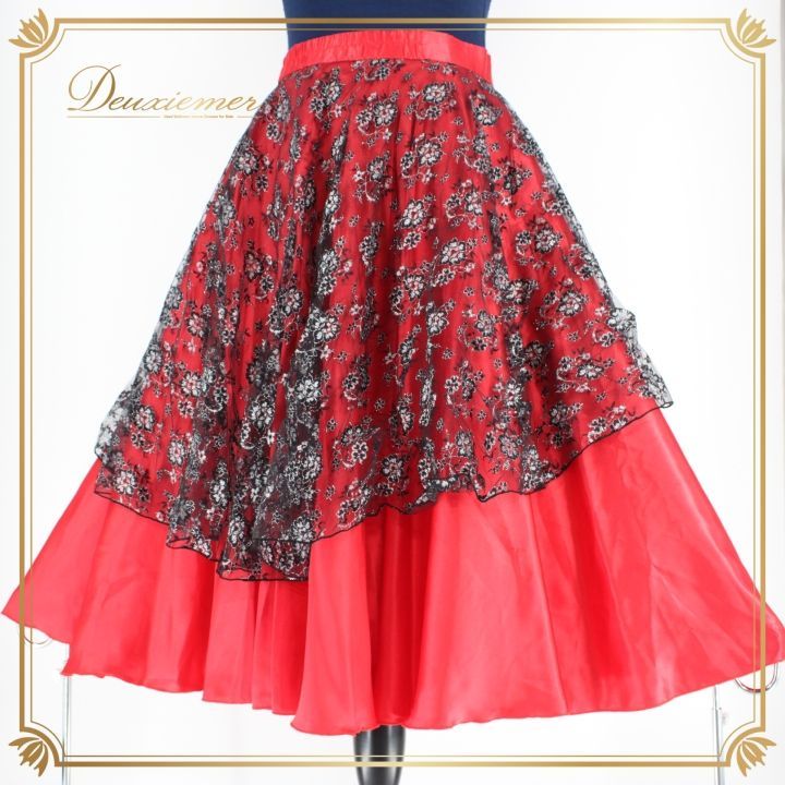 社交ダンス 衣装 スタンダード スカート レッスンウェア レディース