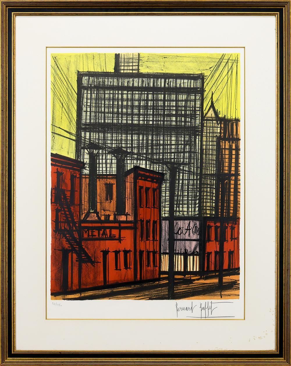 ビュッフェ直筆サイン！！２０世紀最後の天才ベルナールビュッフェ版画リトグラフ名作 20世紀最後の巨匠 ベルナール・ビュッフェ リトグラフ 20世紀最後の