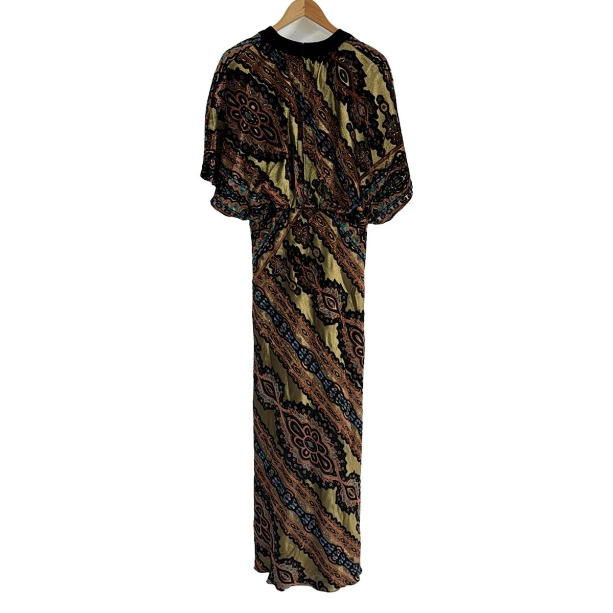 希少✨ETRO エトロ シルクニットワンピース ペイズリー 大きいサイズ46 希少✨ETRO エトロ シルクニットワンピース ペイズリー 大きいサイズ46