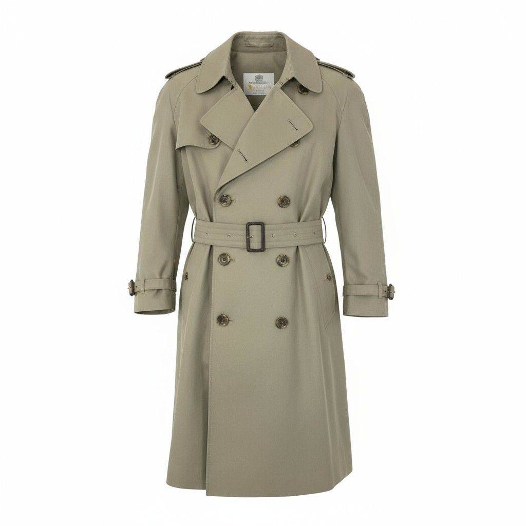 40k18 Aquascutum OF LONDON アクアスキュータム 英国製 トレンチ