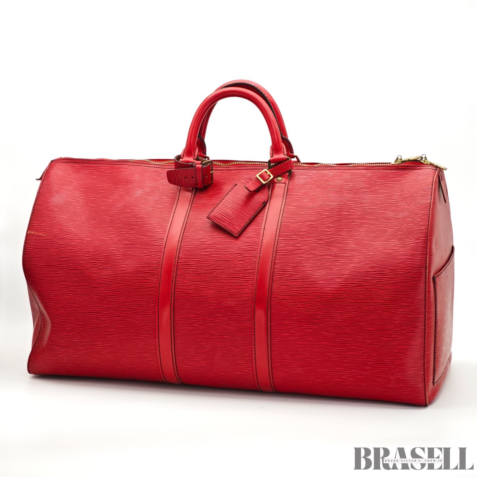 美品　LOUIS VUITTON ルイヴィトン エピ キーポル55 付属品付き ルイヴィトン ミニボストン メンズ ブランド LOUIS VUITTON エクリプス