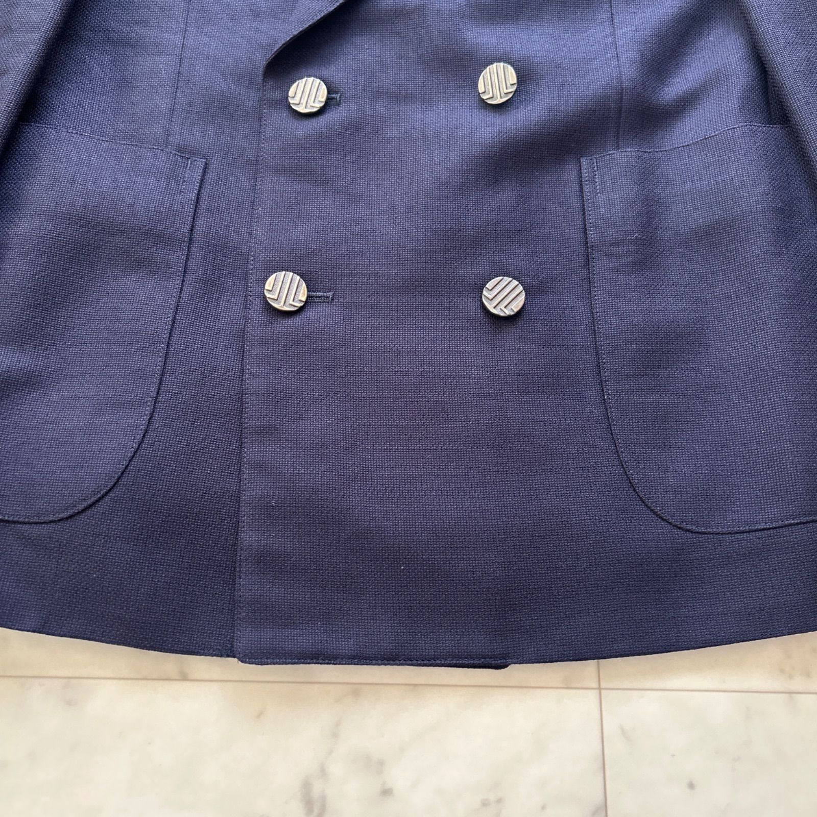 LANVIN PARIS ランバン ダブルブレスト 紺ブレ テーラードジャケット