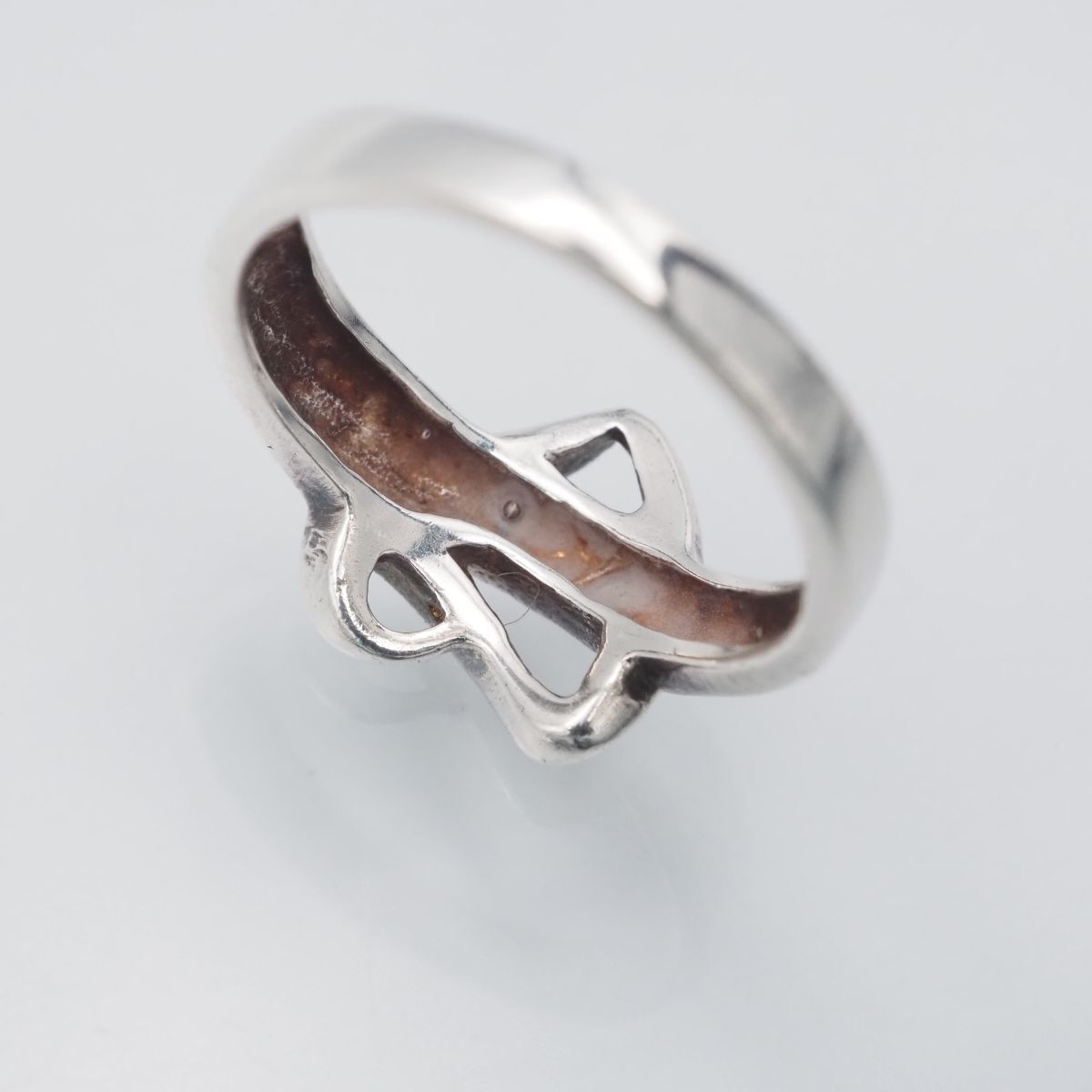 J072 ヴィンテージ 925刻印 リング ハート デザイン シルバー 指輪 11