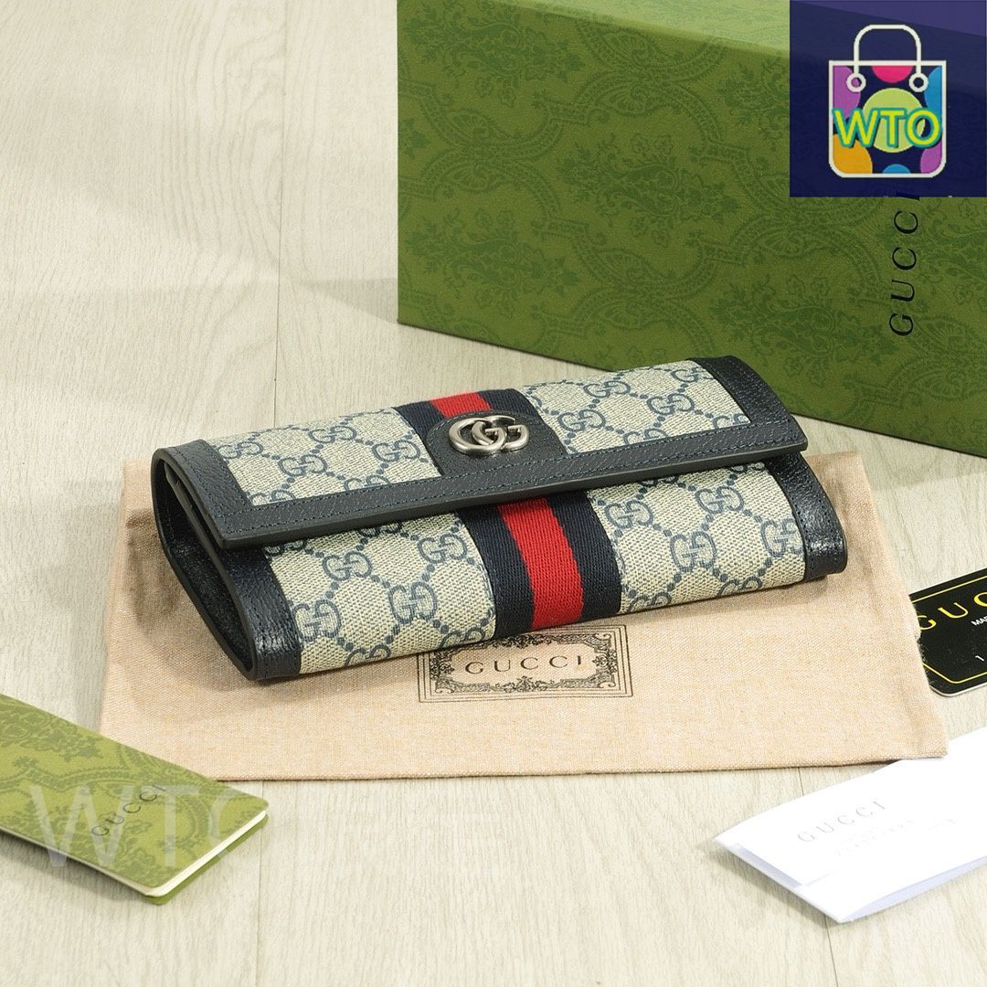 GUCCI オフィディア GGスプリーム 二つ折り財布 グッチ GUCCI 二つ折り財布 小銭入れ付 オフィディアGG GGスプリーム