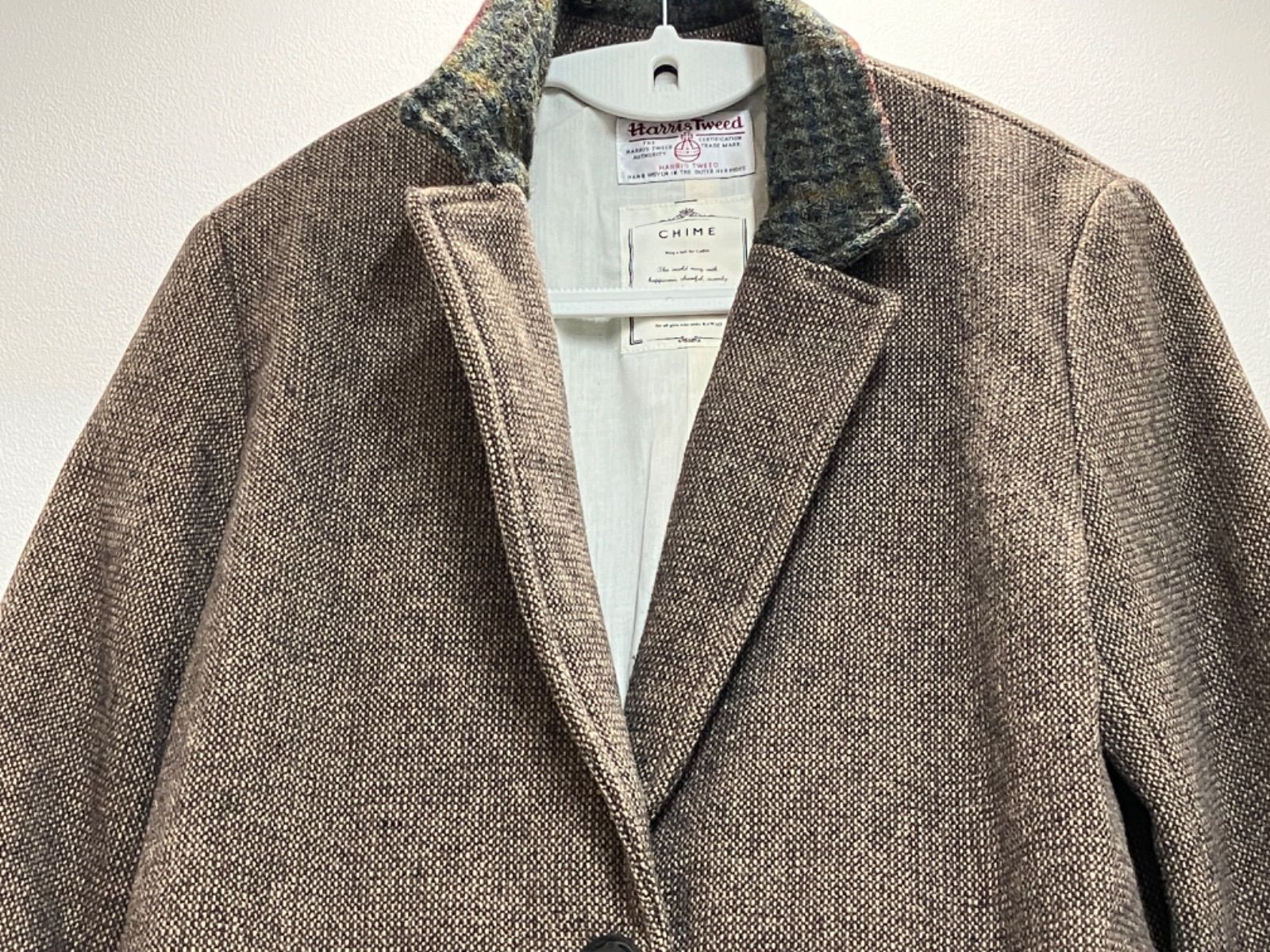☆ハリスツイード ウールチェスターコート Lサイズ - メルカリ