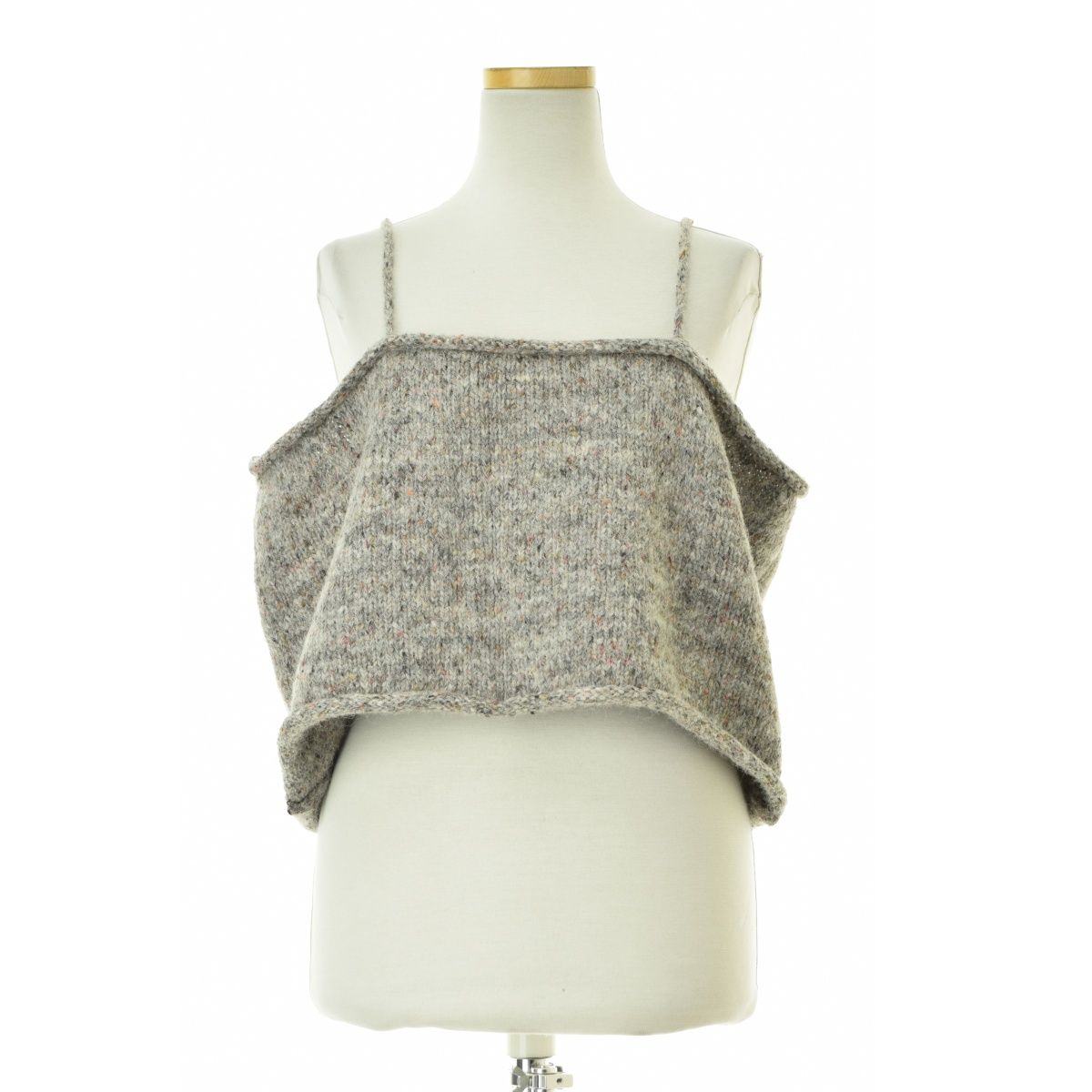 かぐれ カラーネップアルパカニットキャミソール かぐれ】アルパカ