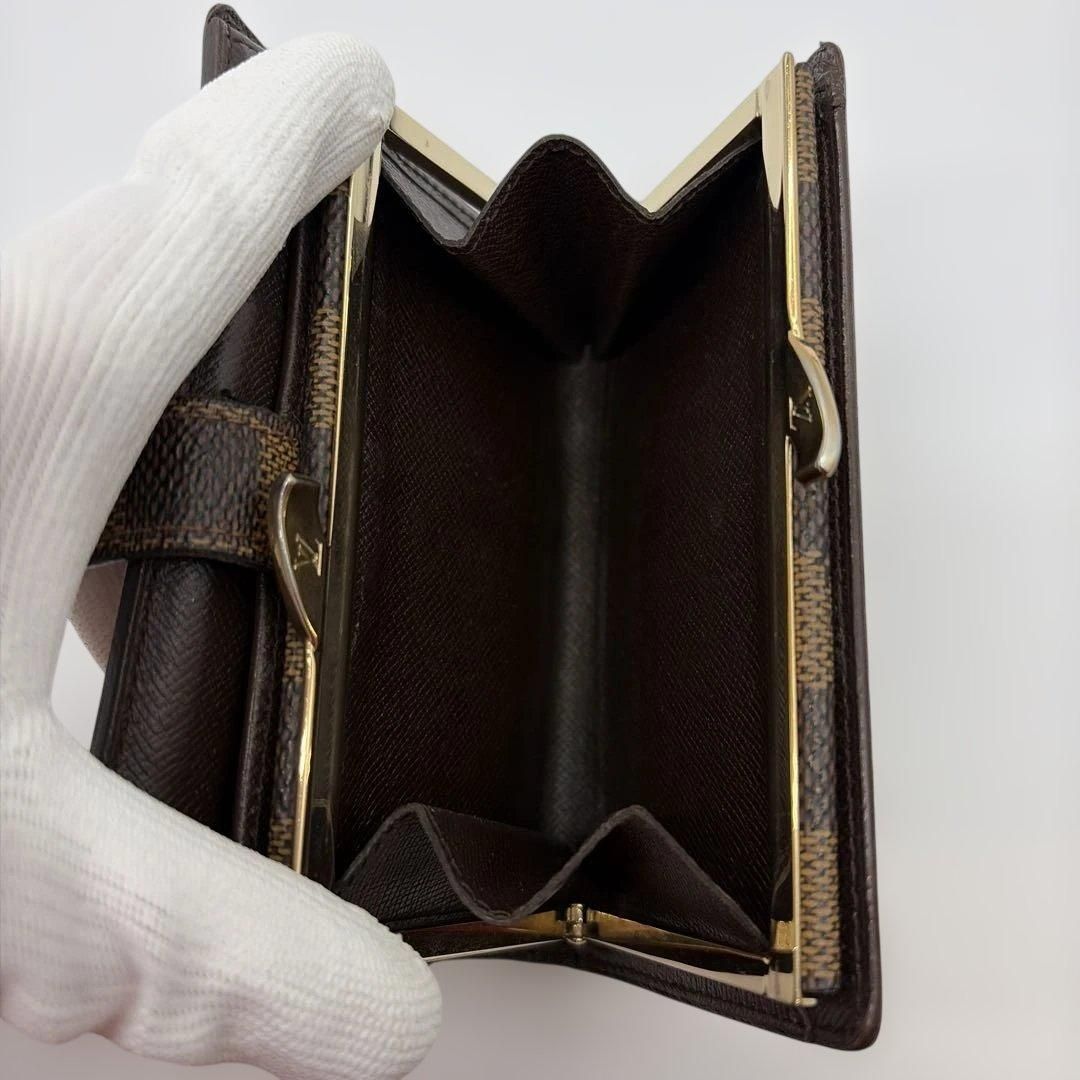 ルイヴィトン ポルトフォイユヴィエノワ がま口 ダミエ 1031-1 - メルカリ