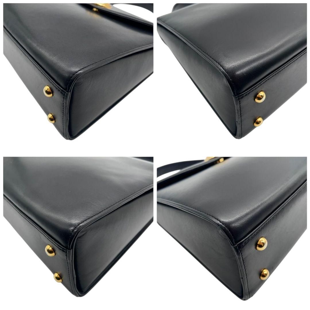 ジバンシー GIVENCHY ハンドバッグ フラップ レザー ブラック 黒