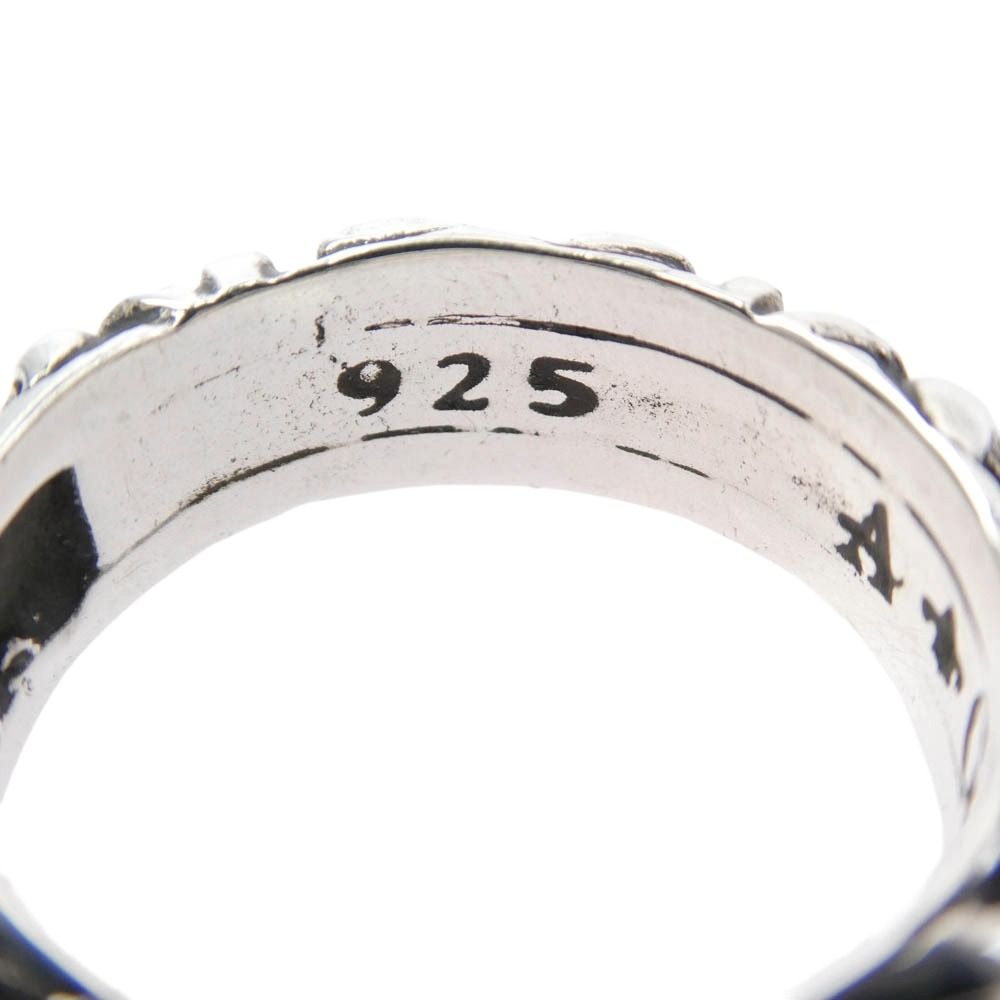 ★限定出品★ A&G エーアンドジー フレア バンド リング シルバー 925 A&G エーアンドジー フレア バンド リング シルバー系 15号【中古