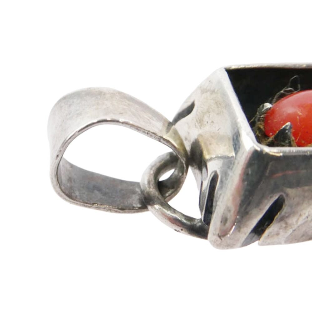 BIGHAND ビッグハンド 赤珊瑚 ペンダントトップ シルバー系 BIG