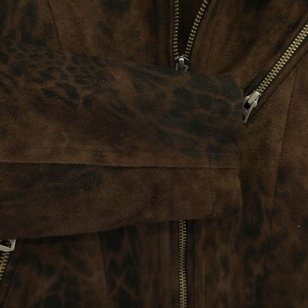 トルネードマート ライダース　ジャケット　スエード　キルティング トルネードマート T/C スエードレザー レオパード 豹柄 ライダース