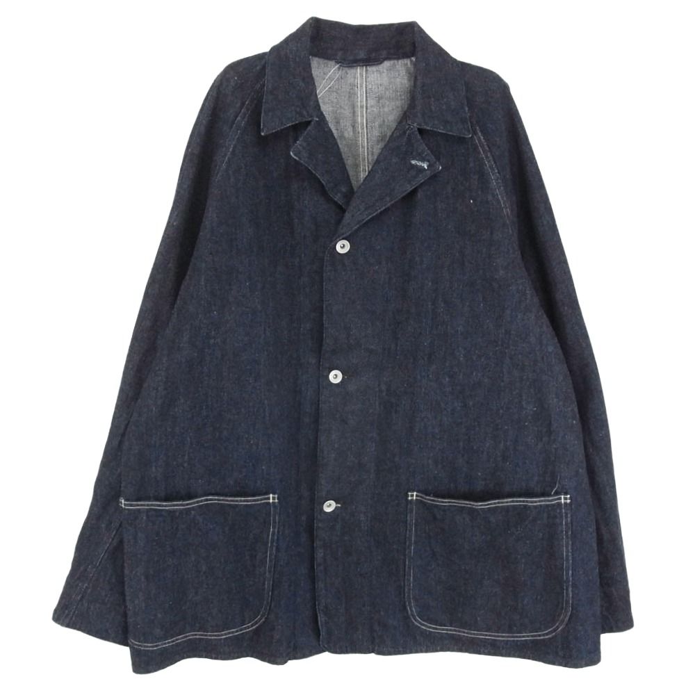 COMOLI インディゴ カバーオール　サイズ3 COMOLI コモリ 23AW Y03-01002 デニム カバーオール ワーク ジャケット