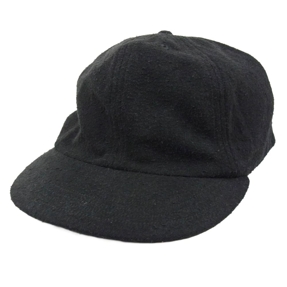 COMOLI コモリ 25SS B01-07003 シルクネップ キャップ 帽子 ブラック系